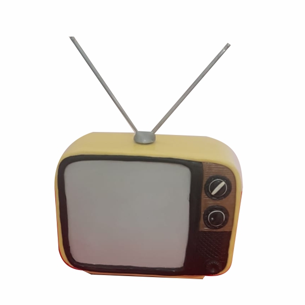 Televisão Anos 80 Amarela